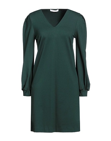 CARACTÈRE Short dress Dark green 69% Viscose, 26% Polyamide, 5% Elastane