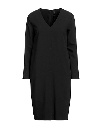 MANILA GRACE Κοντό φόρεμα Μαύρο 75% Πολυεστέρας, 23% Βισκόζη, 2% Ελαστάνη