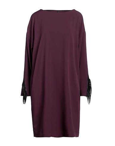 PIERANTONIO GASPARI Short dress Plum 92% Polyester, 8% Elastane