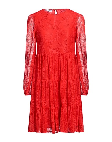 CARACTÈRE Short dress Red 82% Polyamide, 18% Elastane