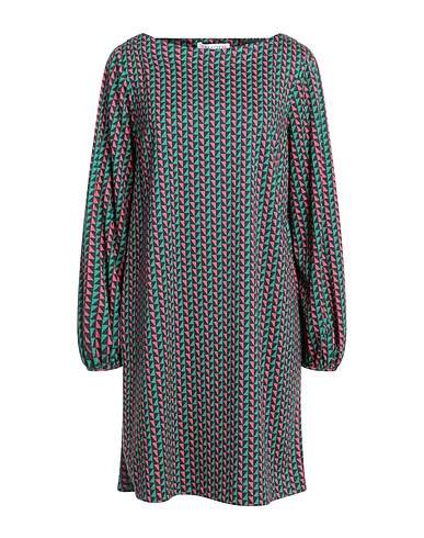 CARACTÈRE Short dress Emerald green 58% Viscose, 32% Polyester, 10% Elastane