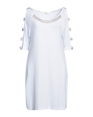 EAN 13 Short dress White 95% Viscose, 5% Elastane
