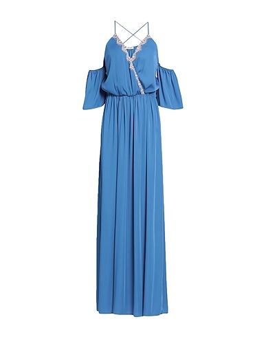 LIU •JO Long dress Pastel blue 98% Polyester, 2% Elastane, Polyamide