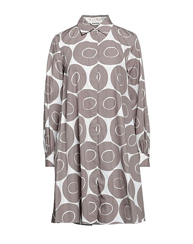 LE SARTE PETTEGOLE Shirt dress Taupe 100% Cotton