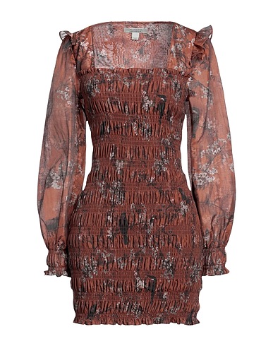 ALLSAINTS Vestito corto Marrone 85% Lyocell Tencel™, 15% Poliestere