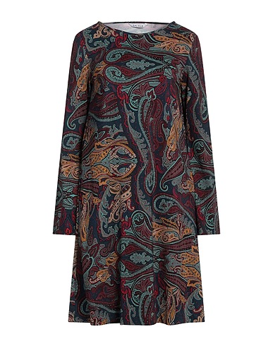 CALIBAN Short dress Slate blue 94% Viscose, 6% Elastane