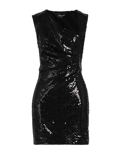 AZZARO Short dress Black 100% Polyester