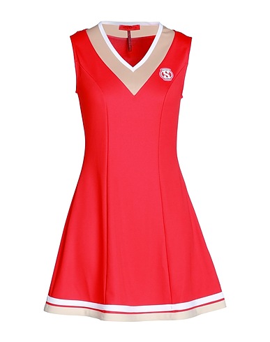 MAX&Co. with SUPERGA Short dress Red 97% Polyester, 3% Elastane