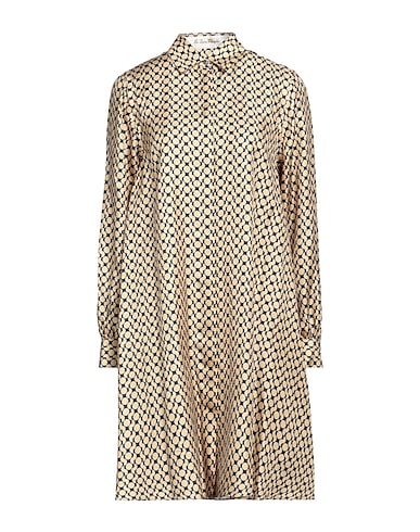 LE SARTE PETTEGOLE Shirt dress Light grey 100% Silk