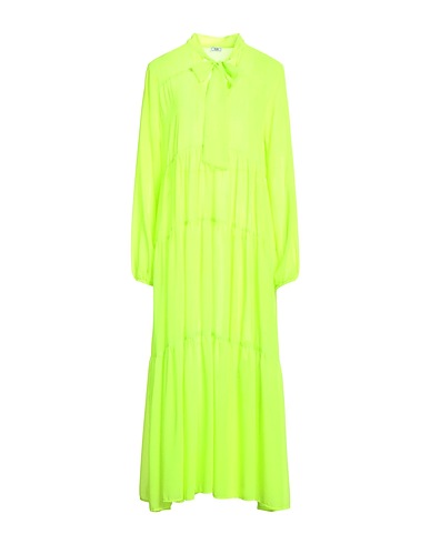 JIJIL Midi dress Lime green 100% Polyester