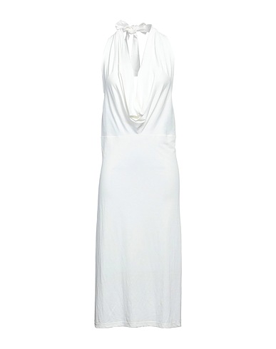 ALESSIO BARDELLE Midi dress Ivory 50% Viscose, 50% Nylon