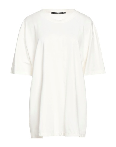 ALESSIO BARDELLE Oversize-T-Shirt Ivory 63% Viscose, 32% Nylon, 5% Elastane