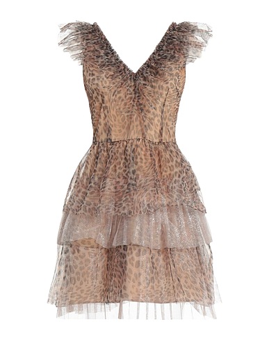 LIU •JO Short dress Beige 100% Polyester