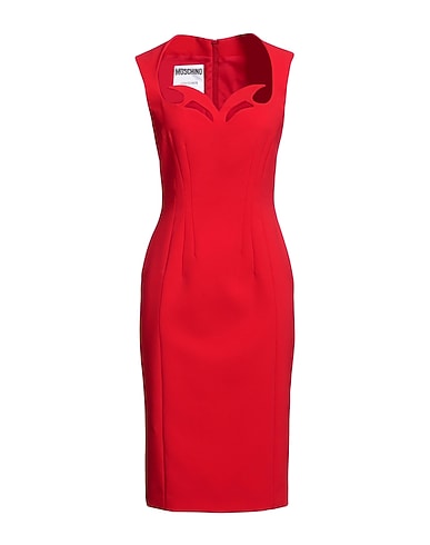 MOSCHINO Midi dress COUTURE Red 89% Polyester, 11% Polyurethane