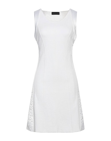 DIESEL BLACK GOLD Short dress White 58% Nylon, 42% Lyocell