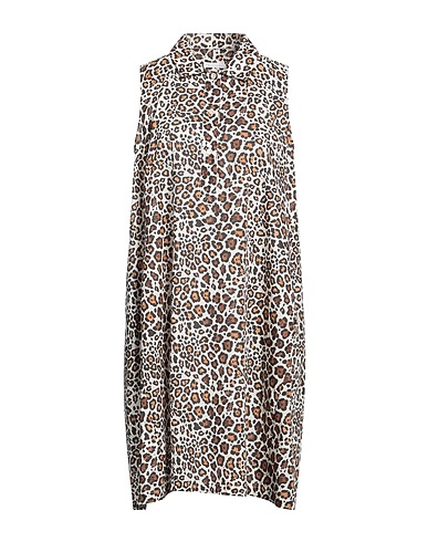 ROBERT FRIEDMAN Shirt dress Beige 100% Cotton