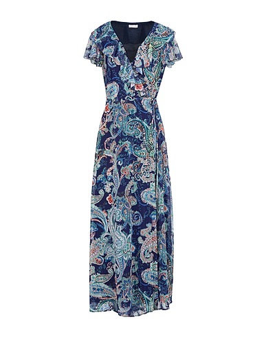 LIU •JO Long dress Midnight blue 100% Polyester