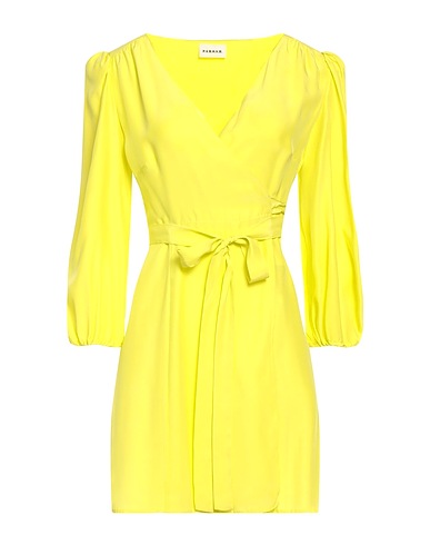 P.A.R.O.S.H. Kurzes Kleid Limettengrün 100% Seide