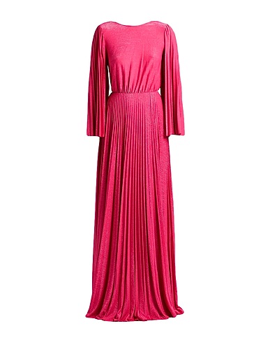 ELISABETTA FRANCHI Long dress RED CARPET Fuchsia 63% Viscose, 17% Polyester, 15% Polyamide, 5% Elastane