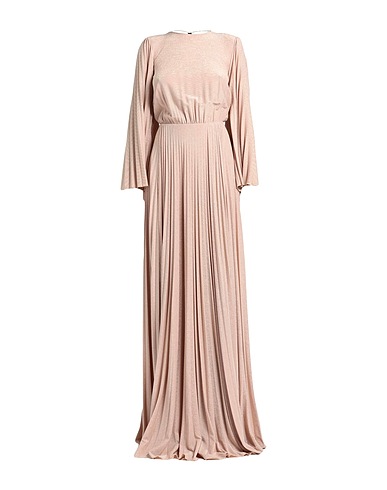ELISABETTA FRANCHI Robe longue RED CARPET Rose poudré 63% Viscose, 17% Polyester, 15% Polyamide, 5% Élasthanne