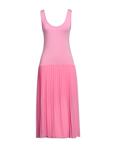 KONTATTO Midi dress Pink 95% Viscose, 5% Elastane