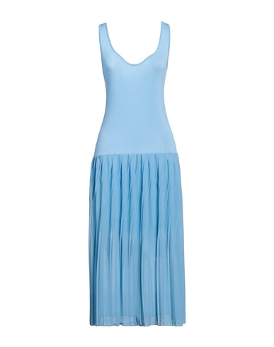 KONTATTO Midi dress Sky blue 95% Viscose, 5% Elastane