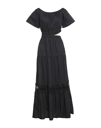 LIU •JO Long dress Black 100% Cotton