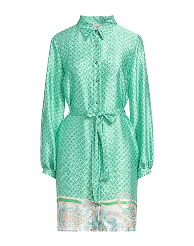 LIU •JO Shirt dress Green 100% Polyester