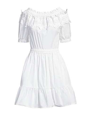 LIU •JO Short dress White 100% Cotton
