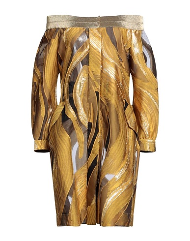 ALBERTA FERRETTI Elegant dress Mustard 100% Rayon