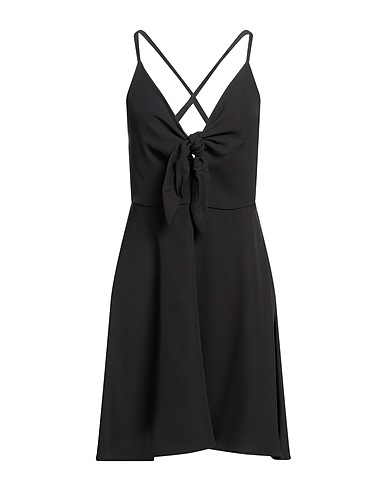 FLY GIRL Midi dress Black 95% Polyester, 5% Elastane
