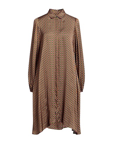 ROBERT FRIEDMAN Vestito chemisier Bordeaux 100% Viscosa