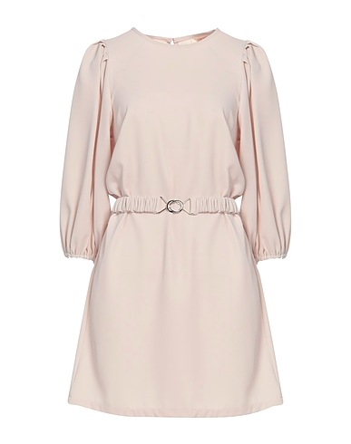 KONTATTO Short dress Ivory 95% Polyester, 5% Elastane