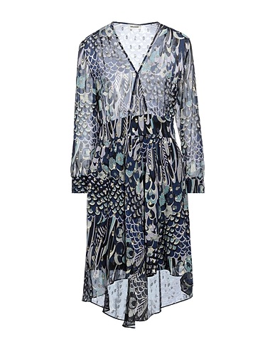 ZADIG&VOLTAIRE Short dress Midnight blue 96% Silk, 4% Metallic fiber