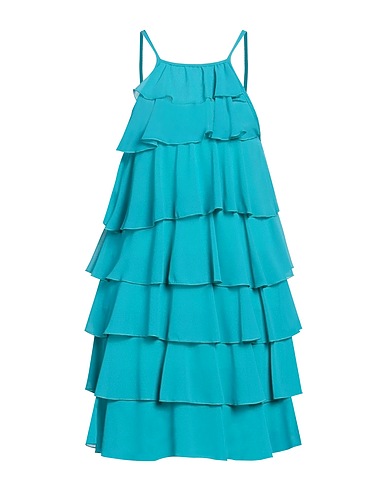 KONTATTO Short dress Turquoise 100% Polyester