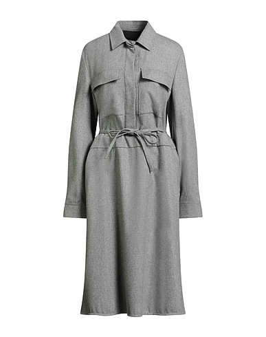 JIL SANDER Midi dress Grey 100% Wool