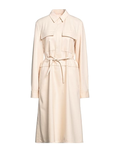 JIL SANDER Midi dress Beige 100% Wool