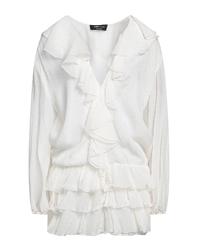 BLUMARINE Vestito corto Bianco 92% Seta, 8% Poliammide