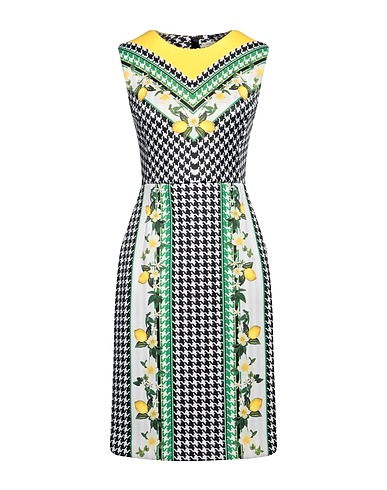 EMMA COOK Vestito midi Giallo 65% Poliestere, 35% Rayon