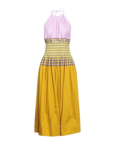 TORY BURCH Long dress Mauve 100% Cotton, Linen