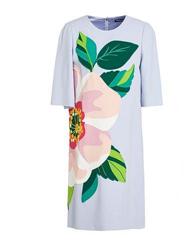 DOLCE&GABBANA Short dress Lilac 51% Viscose, 46% Acetate, 3% Elastane