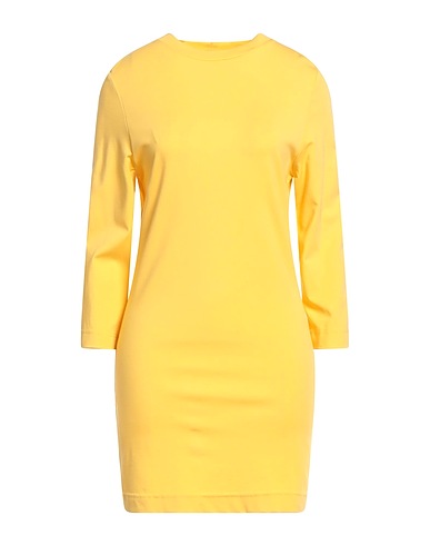 ALESSIO BARDELLE Short dress Pastel yellow 63% Viscose, 32% Nylon, 5% Elastane