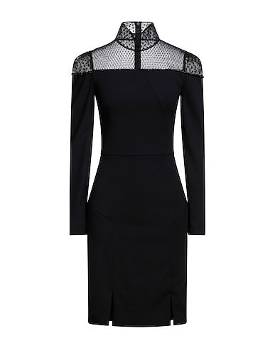 VIKTOR & ROLF Vestito midi Nero 79% Acetato, 18% Viscosa, 3% Elastan, Cotone, Poliammide