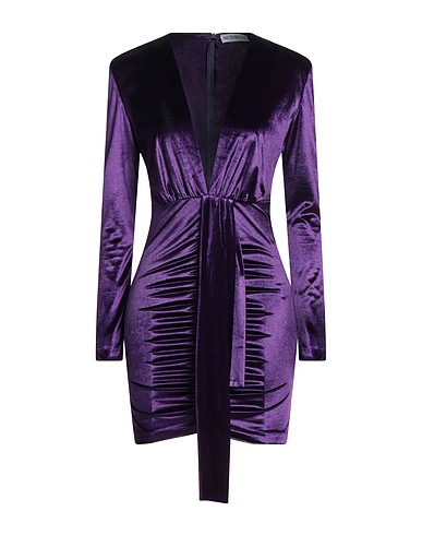 FACE TO FACE STYLE Sheath dress Purple 95% PES, 5% Elastane