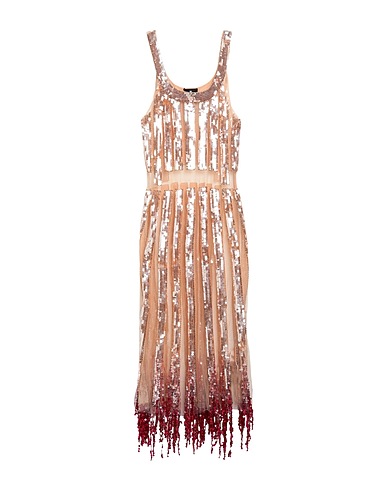 ELISABETTA FRANCHI Vestito midi Cipria 100% Poliammide