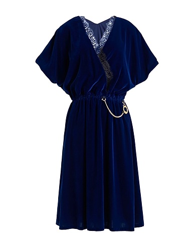 CAVALLI CLASS Midi dress Blue 100% Polyester