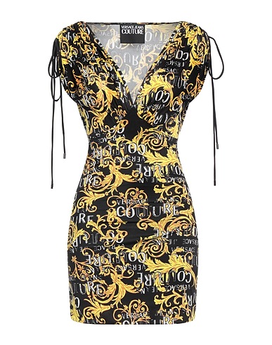 VERSACE JEANS COUTURE Sheath dress Black 96% Polyester, 4% Elastane