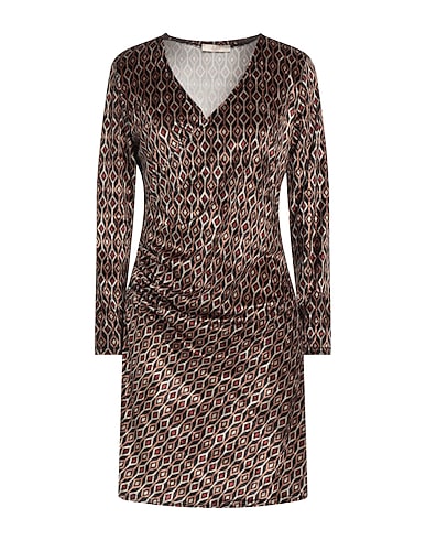 LIVE Short dress Black 97% Polyester, 3% Elastane