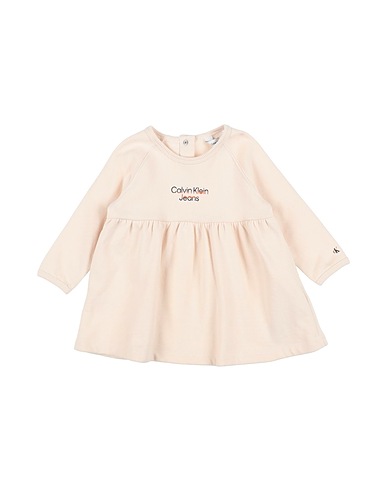 CALVIN KLEIN JEANS Vestido para bebé  Ivory 100% Cotton