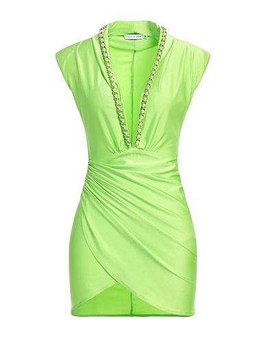 HOUSE OF AMEN Vestito corto Verde chiaro 80% Poliammide, 20% Elastan